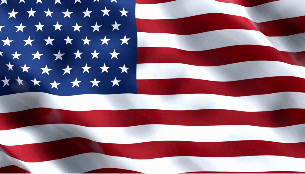 Animated American flag