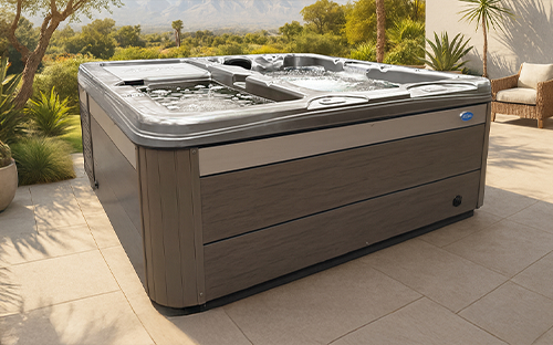 Person in Cal Spas Cold Plunge Spa