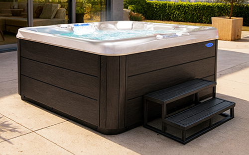Couple in Cal Spas Escape hot tub