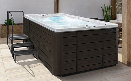 People in Cal Spas Swim Pro